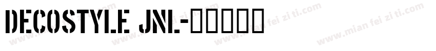 decostyle jnl字体转换